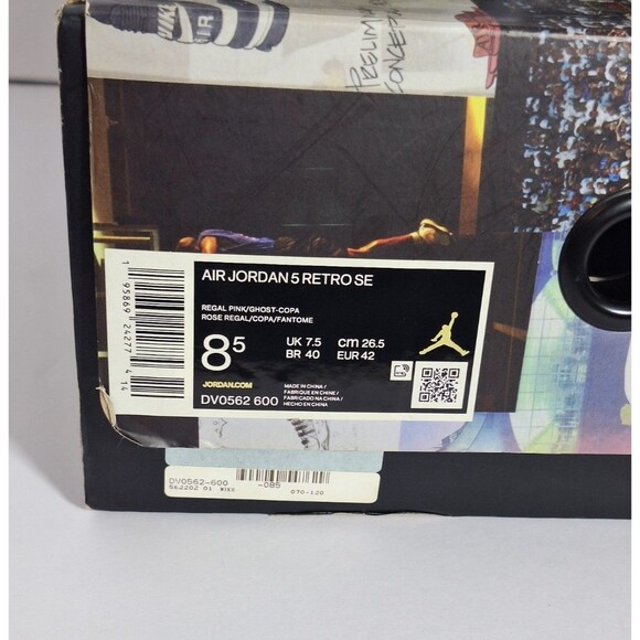 Nike Air Jordan 5 SE Easter 2022 DV0562-600 Men's 8.5 Women's 10 PRE-OWNED - Picture 4 of 16